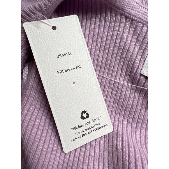 Pink Rose Women's Open Cardigan Sweater Lilac Small NWT - Picture 5 of 5